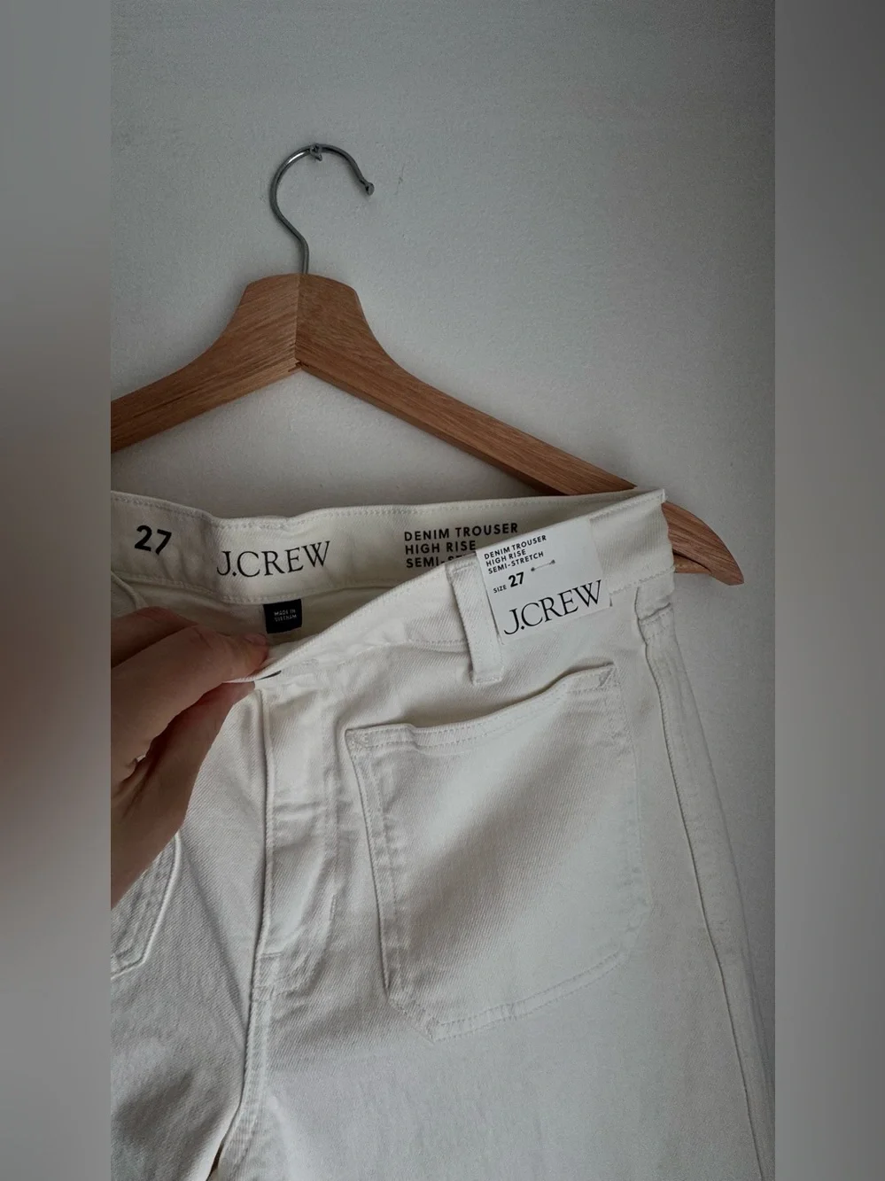 J.Crew Patch-pocket denim trouser ,size 27